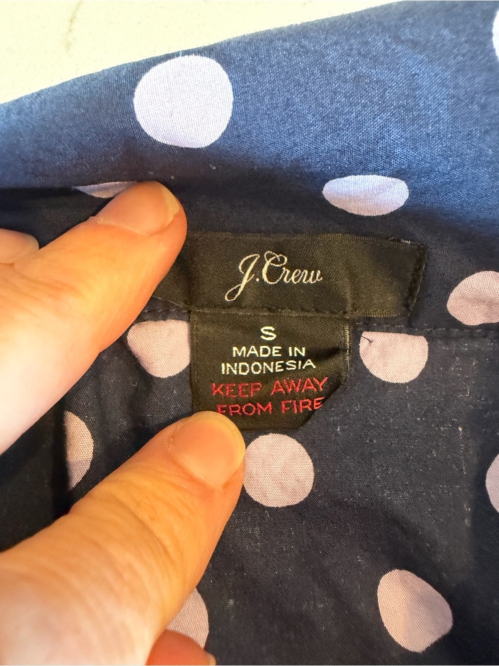J. Crew Navy Polka Dot Pajama Set Cotton / small - Picture 11 of 14